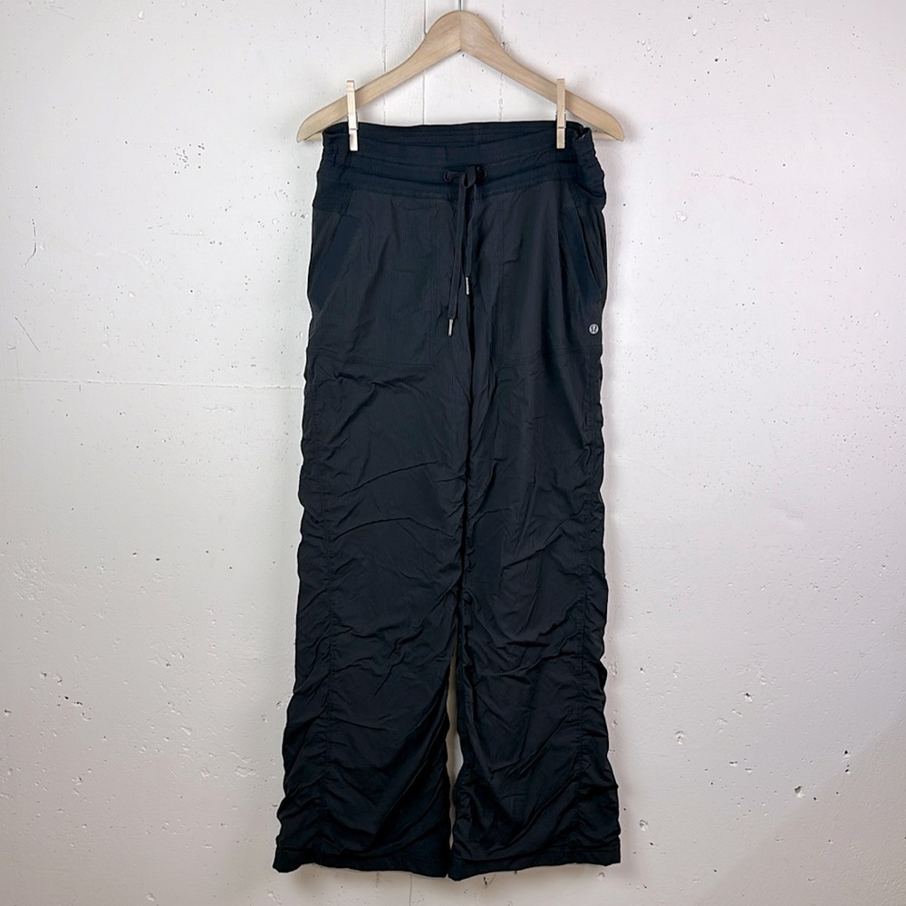 Lululemon lined Black Wide-Leg Drawstring Pants